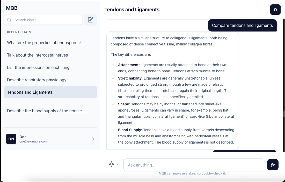 MQB App Interface Desktop
